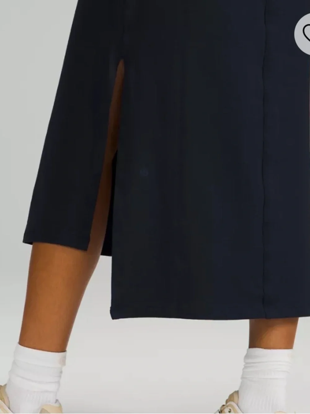 Lululemon All Yours Tank Midi Sleeveless Navy Scoop Neck Dress - Picture 3 of 6